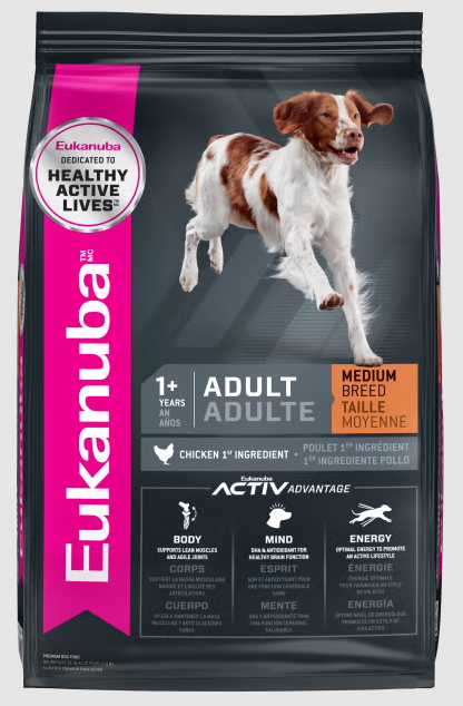 Eukanuba Adult Medium Breed Dry Dog Food, Chicken