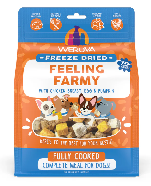 Weruva Dog Freeze Dried  Feeling Farmy Freeze Dried