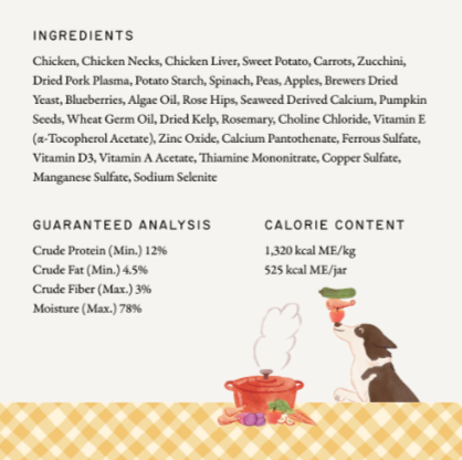 humbl Country Chicken Frozen Dog Food, 14oz