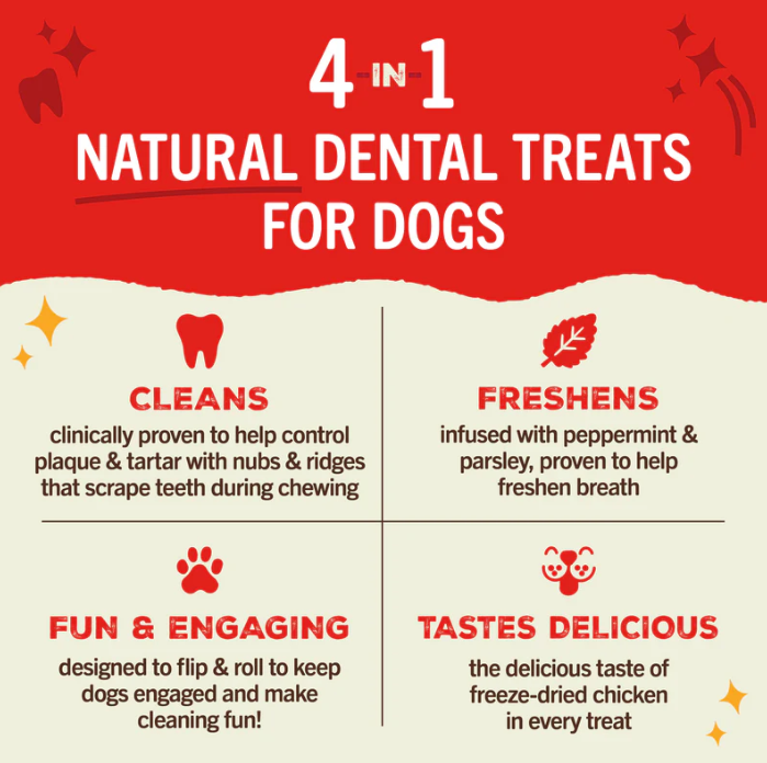Stella & Chewy's Dental Delights Small Dog Dental Treats, 11 pack