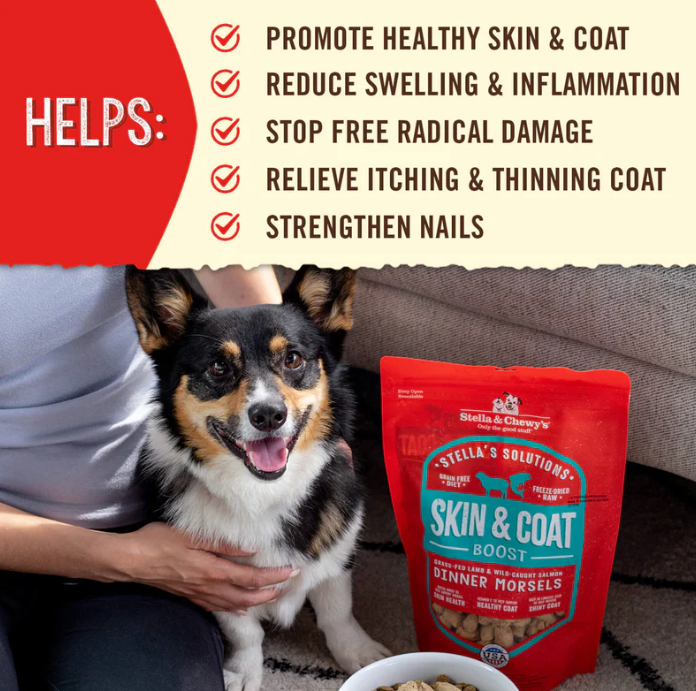 Stella & Chewy's Stella’s Solutions Skin & Coat Support for Dogs, Meal or Topper, 4.25oz