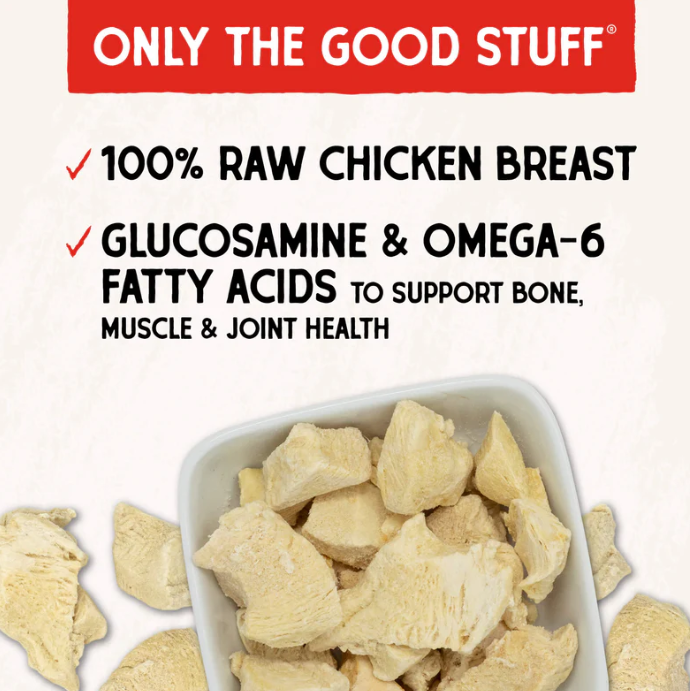 Stella & Chewy's Single Ingredient Freeze-Dried Chicken Breast Treats for Dogs, 3oz