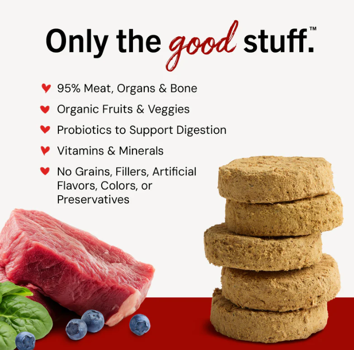 Stella & Chewy's Remarkable Red Meat Freeze-Dried Raw Dinner Patties for Dogs, 5.5oz