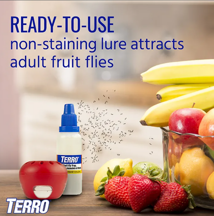 TERRO Fast-Acting Fruit Fly Trap, 2pk