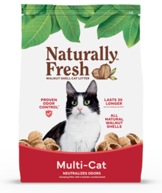 Naturally Fresh Walnut Shell Multi-Cat Quick Clumping Formula Cat Litter