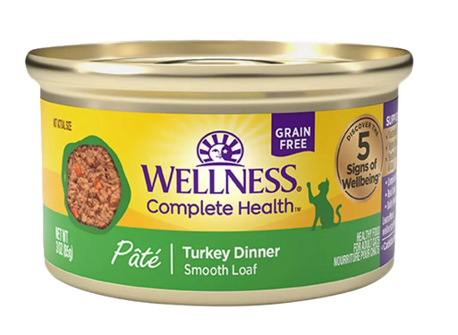 Wellness Complete Health Natural Grain Free Turkey Pate Wet Canned Cat Food
