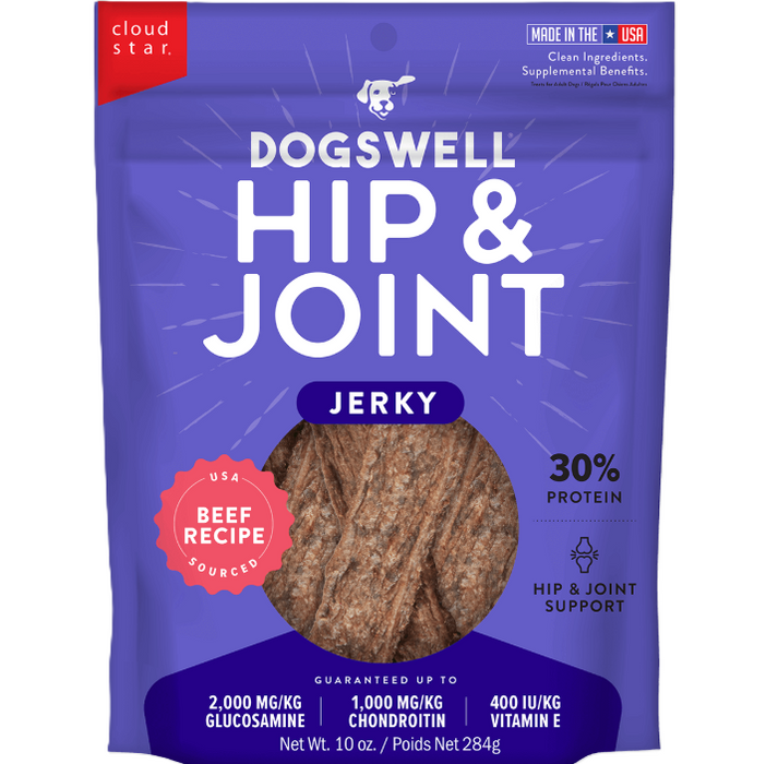 Dogswell Hip & Joint Jerky Treats, Beef, 10oz