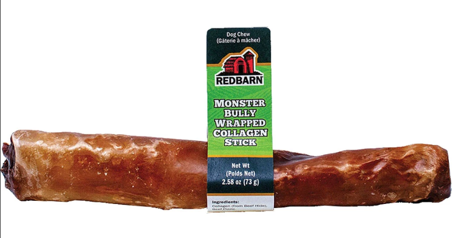 Redbarn Monster Bully Wrapped Collagen Stick, 2.58oz Large
