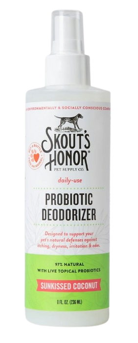 Skout's Honor Probiotic Deodorizer for Dogs & Cats, Sunkissed Coconut, 8oz