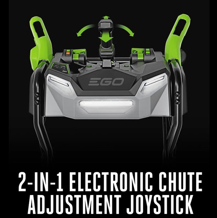 EGO 28" Self-Propelled 2-Stage Snow Blower with Peak Power & Steel Auger (2* 12Ah Batteries, Dual Port Charger)