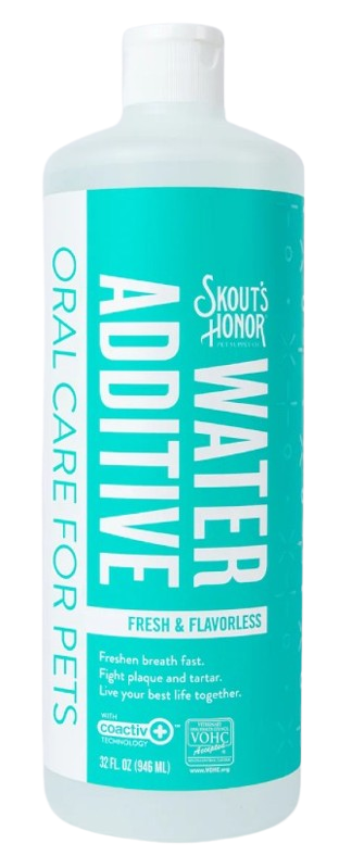 Skout's Honor Water Additive - Fresh & Flavorless for Dogs & Cats, 32oz