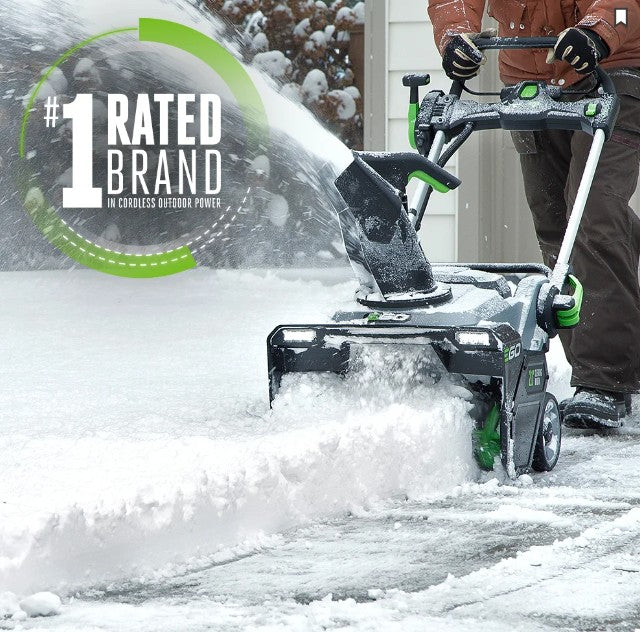 EGO 21" Single Stage Snow Blower with Peak Power (2* 5.0Ah Batteries, 320W Charger)