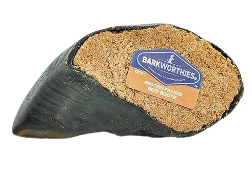 Barkworthies Dog Bootie Beef Peanut Butter 4"