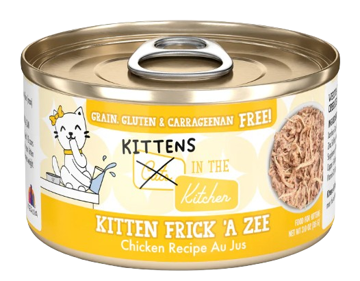 Cats in the Kitchen Kitten  Kitten Frick 'A Zee Chicken Recipe Au Jus Canned Kitten Food, 3oz