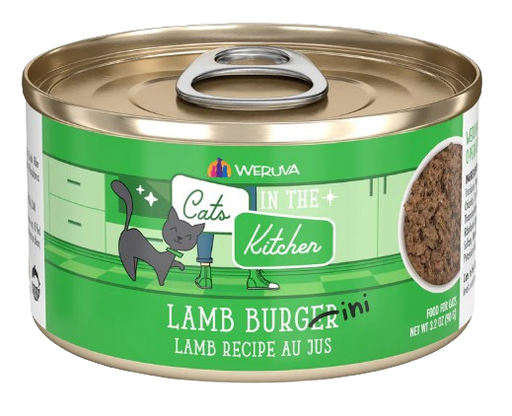 Cats in the Kitchen  Lamb Burger-ini Lamb Recipe Au Jus Canned Cat Food, 3.2oz