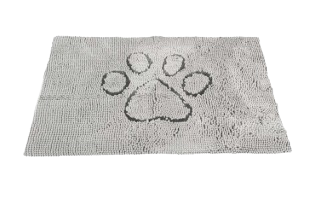 The Original Dirty Dog Doormat, Silver Grey