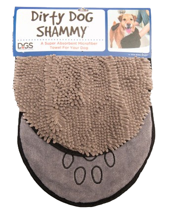 Dirty Dog Shammy Towel, Grey