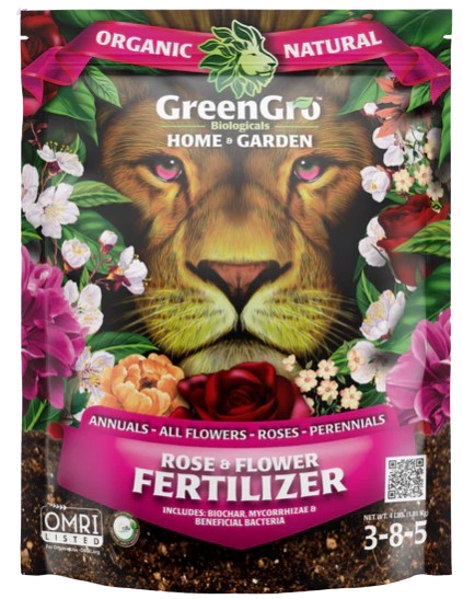 GreenGro Rose & Flower Fertilizer, 4lbs