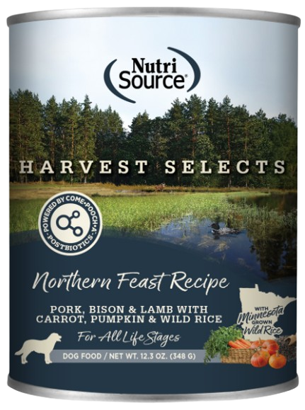 NutriSource Northern Feast Recipe Harvest Selects Canned Dog Food