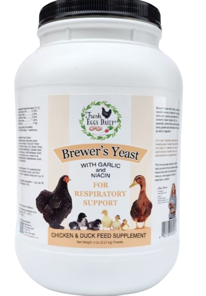 Poultry Brewer's Yeast with Garlic for Respiratory Support, 5lbs