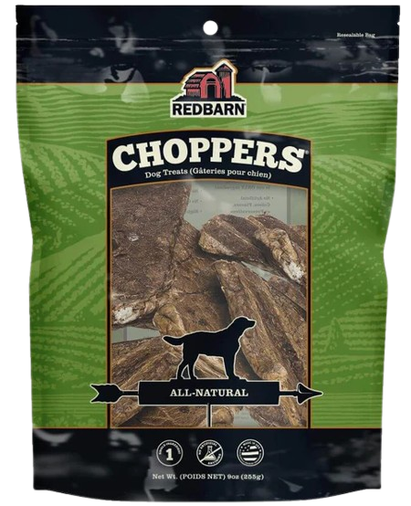 Redbarn Naturals Choppers, Beef, 9oz bag