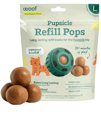 WOOF Pupsicle Pops Beef & Peanut Butter Dog Treats