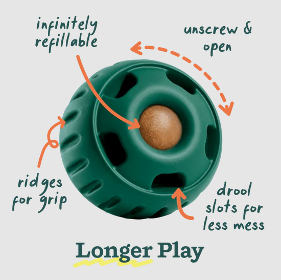 WOOF The Pupsicle Refillable Dog Toy, Green
