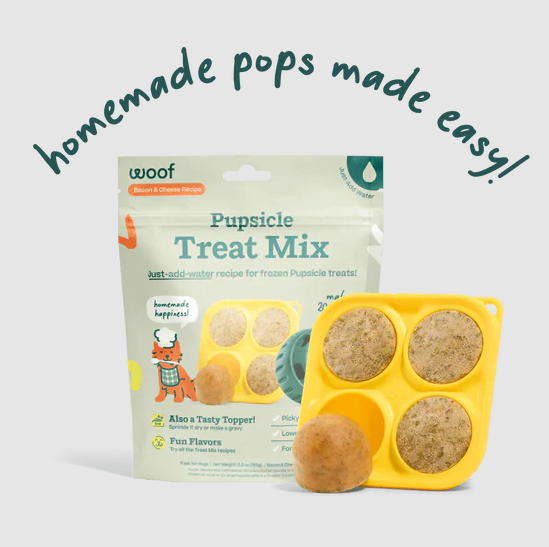WOOF Bacon & Cheese Pupsicle Mix for Dogs, Bacon, 5.5oz
