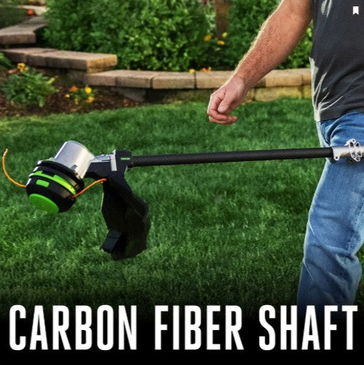 EGO 16" Powerload String Trimmer with Telescopic Carbon Fiber Shaft Kit (Includes 2.5Ah Battery, 56V Charger)