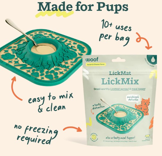 WOOF Bacon & Cheese LickMix for Dogs