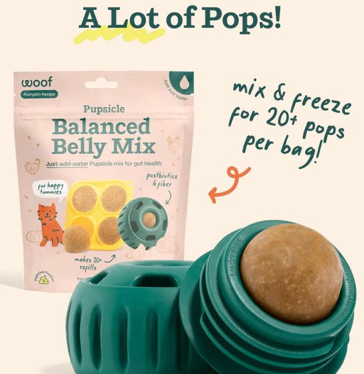 WOOF Balanced Belly Pupsicle Mix for Dogs, 5.5oz