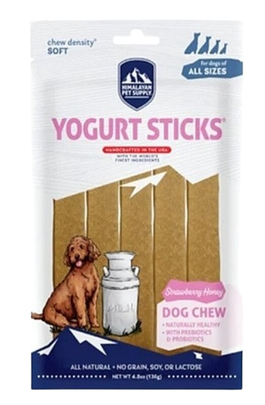 Himalayan Dog Chews Yogurt Sticks, Strawberry Honey, 4.8oz