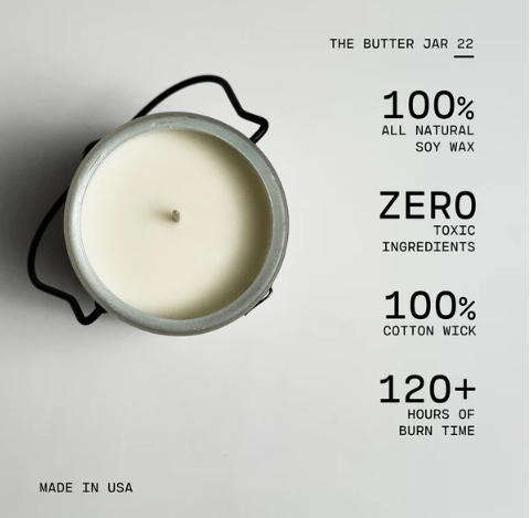 22 oz Butter Jar Candle: Limoncello