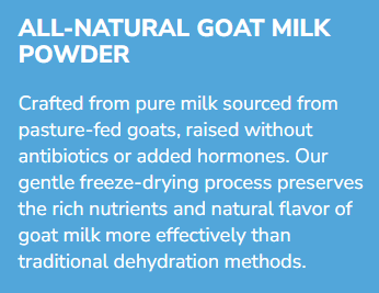 Shepherd Boy Farms Raw Freeze-Dried Goat Milk for Dogs & Cats, Classic