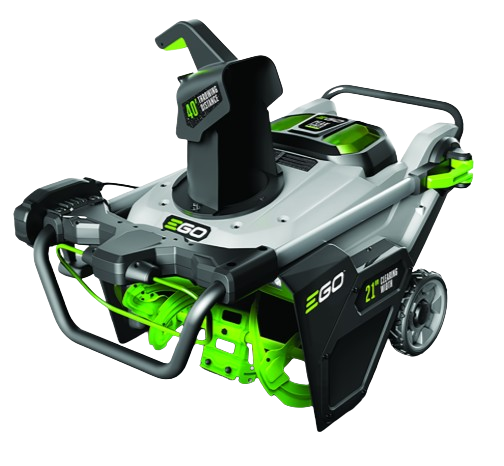 EGO 21" Peak Power Snow Blower with Steel Auger Kit (2* 5.0Ah Batteries, Dual-Port Charger)