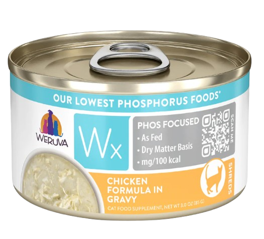 Weruva Wx Phos Focused  Chicken Formula in Gravy, 3oz canned cat food