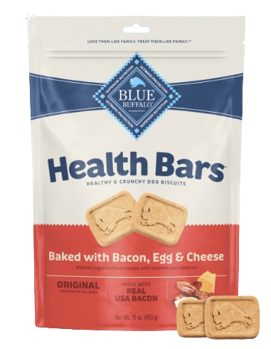 Blue Buffalo Health Bars Baked with Bacon, Egg and Cheese Dog Treats, 16oz