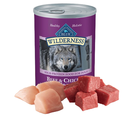 Blue Buffalo Wilderness Grain Free Beef & Chicken Canned Dog Food
