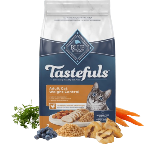 Blue Buffalo Tastefuls Weight Control Chicken & Brown Rice Recipe Adult Dry Cat Food