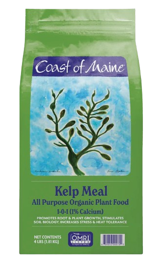 Coast of Maine Kelp Meal All Purpose Organic Plant Food, (1-0-1 - 1% Calcium), 4lbs