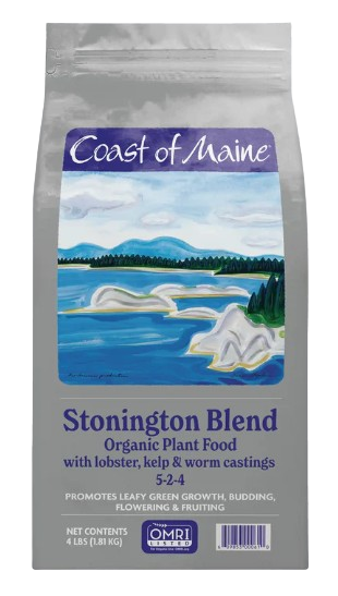 Coast Of Maine Stonington Blend Organic Plant Food with Lobster, Kelp, and Worm Castings (5-2-4)– 4lbs