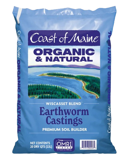 Coast of Maine Organic & Natural Wiscasset Blend Earthworm Castings Premium Soil Builder