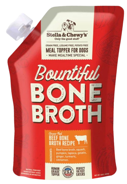 Stella & Chewy's Bountiful Bone Broth Grass-Fed Beef Recipe for Dogs, 16oz