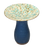 20" H Butterfly Birdbath Blue, Green and Tan