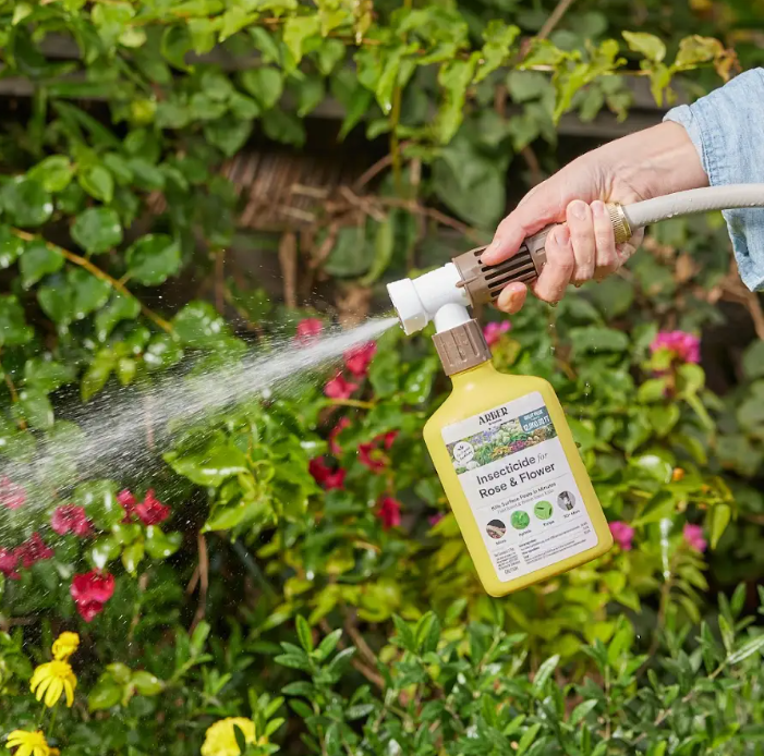 Arber Organic Insecticide for Rose & Flower, 16oz Ready-To-Spray Hose End