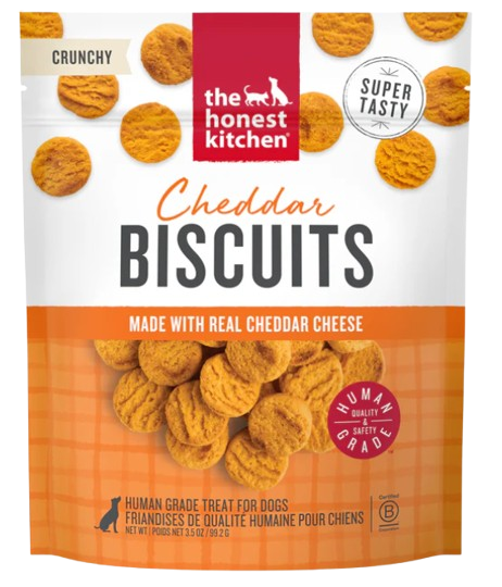 The Honest Kitchen Cheddar Biscuits Dog Treats, 3.5oz