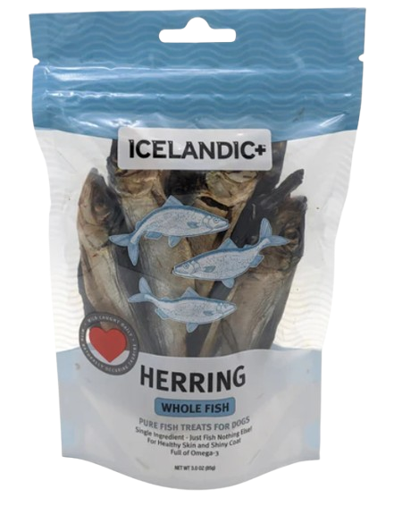 Icelandic+ Herring Whole Fish Dog Treats, 3 oz.