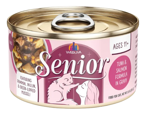 Weruva Cat Senior Tuna & Salmon Formula in Gravy Canned Cat Food, 3oz
