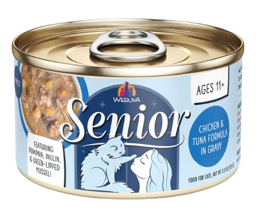 Weruva Cat Senior Chicken & Tuna Formula in Gravy Canned Cat Food, 3oz