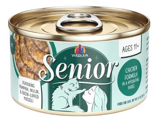 Weruva Cat Senior Chicken Formula in a Hydrating Purée Canned Cat Food, 3oz